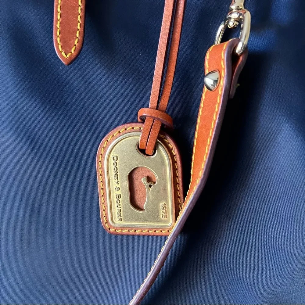Dooney & Bourke Editors Satchel Navy Blue